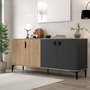 Hanah Home Neva 4001 Consola Roble Zafiro y Antracita